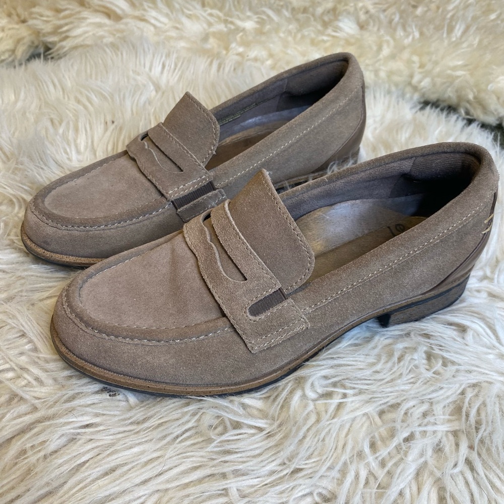 Avanti woman leather Loafers in Taupe
